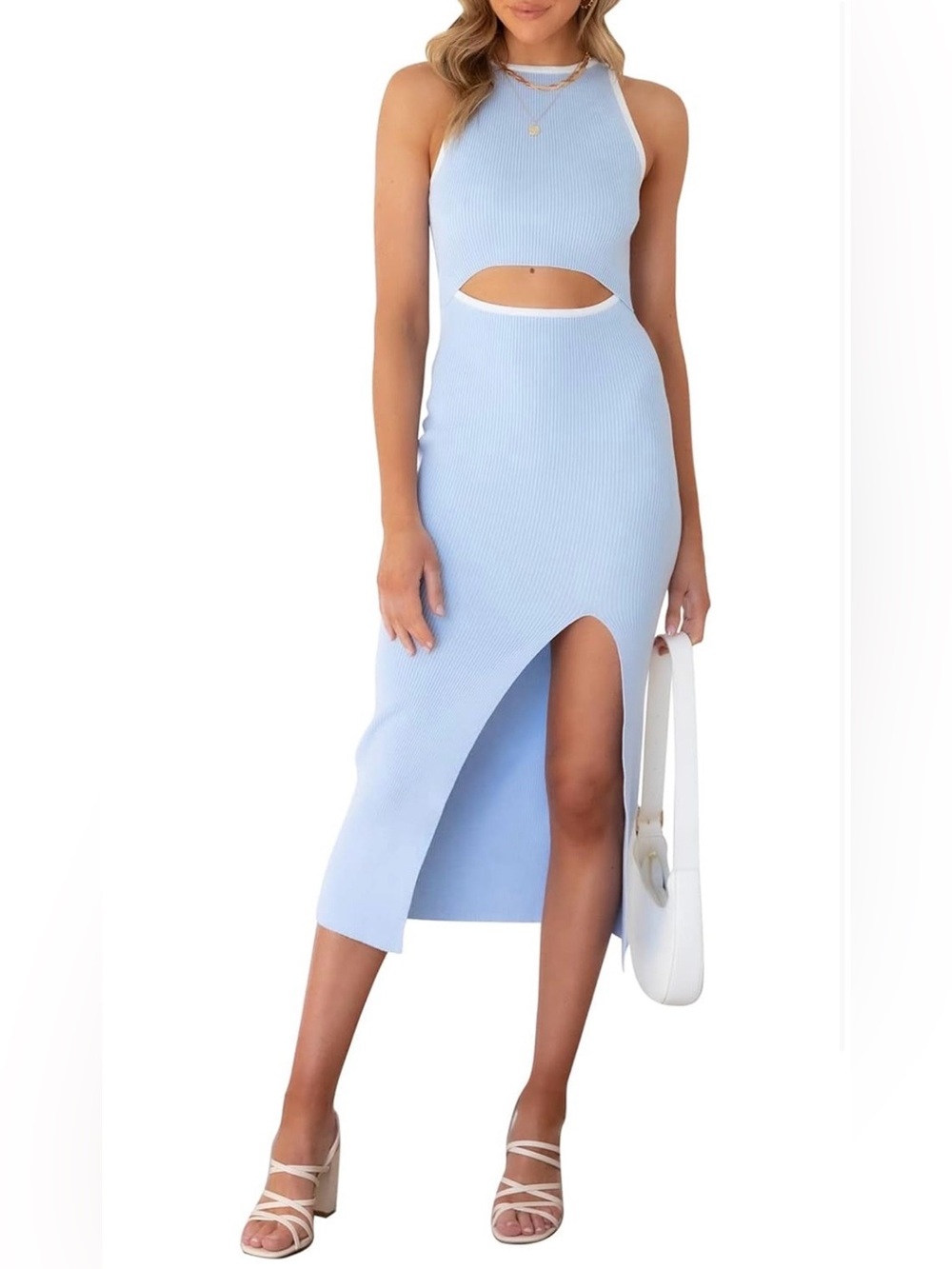 Women’s Bodycon Midi Length Cutout Dress